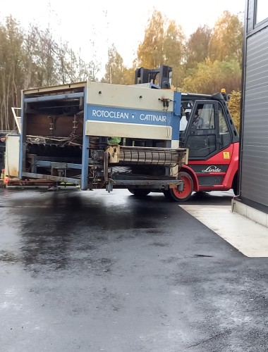 Relocation of the wood component finishing line